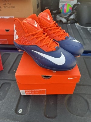Nike Zoom Code Elite 3/4 D PF Cleats Orange Blue US Size 13.5