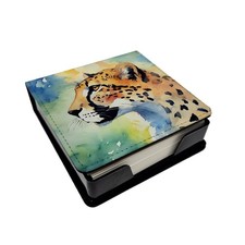 Porte-papier à billets en cuir PU guépard DAC2889NT4