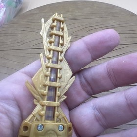LEGO Bionicle - Inika Light Up Flame Sword - Gold - Part # 55824c01 - From 8727 