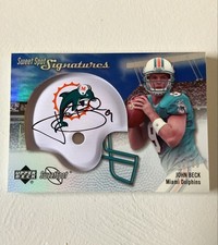 2007 Rookie Sweet Spot Signatures John Beck #SSS-JB Silver 32/99 Miami Dolphins