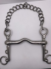 Cadomian Stainless Steel Low Port Pelham Horse Bit 5” Curb Chain Tack