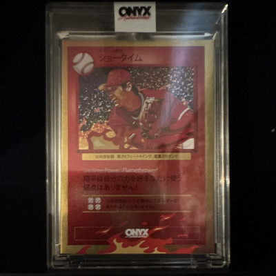 Onyx Authenticated FLAMETHROWER🔥🔥🔥 Shohei Ohtani Los Angeles Angels #69/150