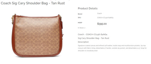 COACH Sig Cary shoulder bag