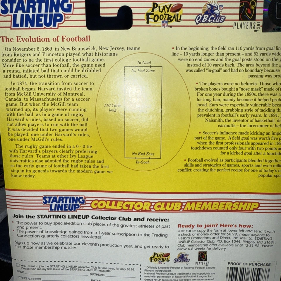 Kenner 1998 alineación inicial Eddie George Oilers Titans Foto 2 de 2