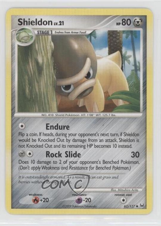 Shieldon Pokémon Platinum #62 2009