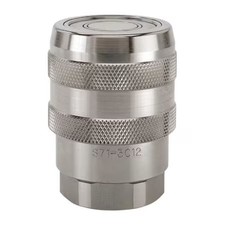 Parker S71-3C16-20F Hydraulic Quick Connect Hose Coupling, 316 Stainless Steel