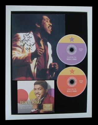 BEN E. KING+SIGNIERT+QUALITÄT GERAHMT+STAND BY ME=100% AUTHENTISCH+EXPRESS GLOBAL SHIP