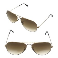 Ray Ban Aviator Large Metal - Gold / Braun - Größe 58/14 - Top Zustand