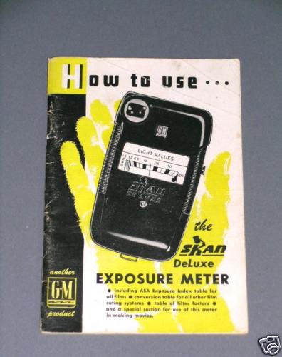 Original GM Skan DeLuxe Light Meter Instruction Booklet - Picture 1 of 1