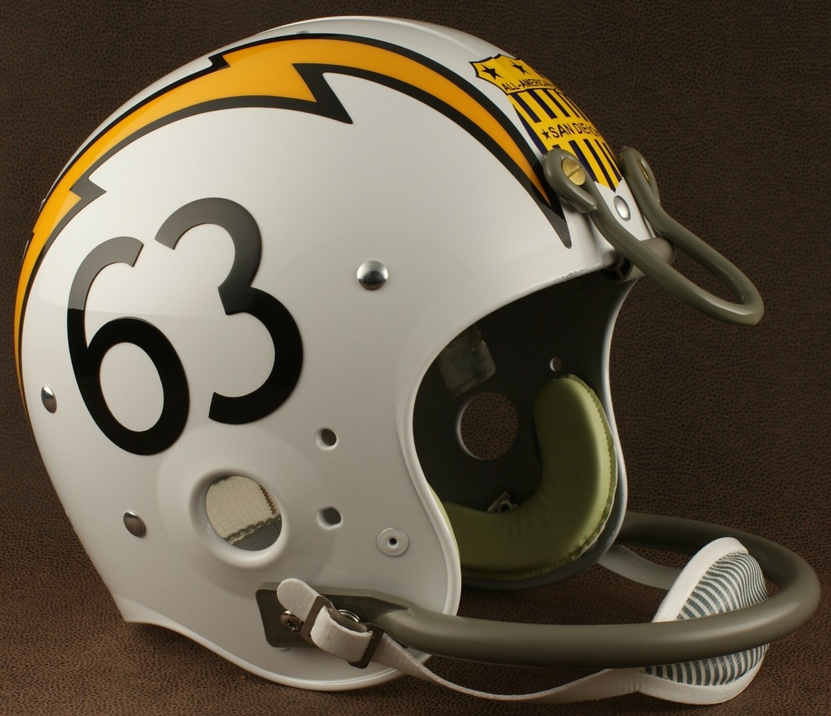 SAN DIEGO CHARGERS 1963-1964 NFL Riddell TK Suspension Football