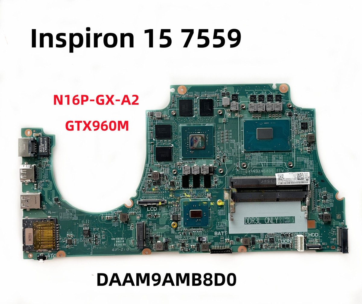 For dell Inspiron 15 7559 DAAM9AMB8D0 Laptop Mainboard CN-0MPYPP With  I7-6700HQ