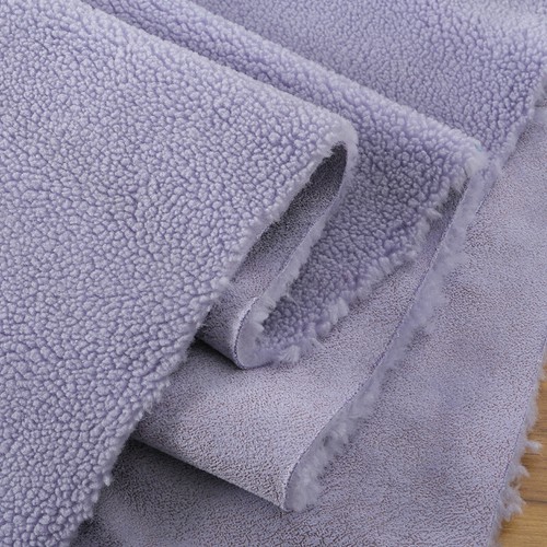 Faux Lamb Wool Sherpa Teddy Fleeced Thicken Suede Fabric Warm DIY Clothing 50CM - Picture 26 of 32