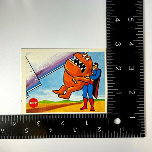 Vintage Rare Superman Trading Card menko Lotte Kenrick sketch monster - Picture 3 of 3