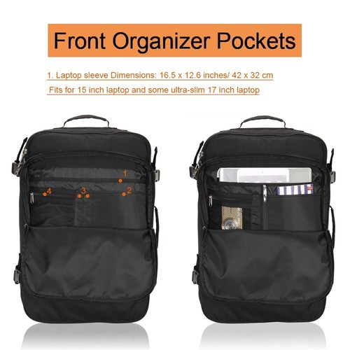 Mochila convertible Hynes Eagle 38L de viaje aprobada para vuelo bolsa de equipaje - Imagen 6 de 13