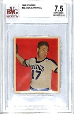 1948 Bowman Basketball #30 JACK GARFINKEL Boston Celtics Beckett BVG 7.5 NM+