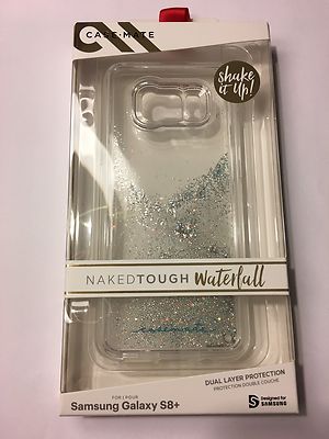 Original Case Mate Waterfall Case for Samsung Galaxy S8 Plus, Iridescent Silver