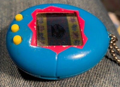 Vintage 1997 Blue Generation 1 Tamagotchi by Bandai - Tested Works
