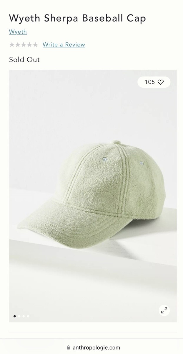Anthropologie Wyeth Faux Leather Baseball Cap Ivory Adjustable Hat NWT Wyeth x Anthropologie Women main image 2