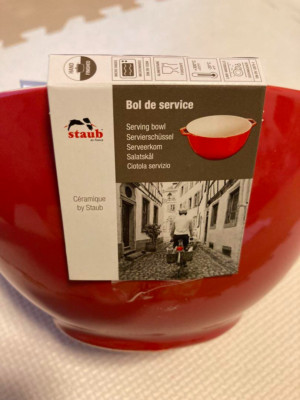 Staub Servierschale 18 cm 1,4 l Keramik Kirschrot 40510-800 NEU