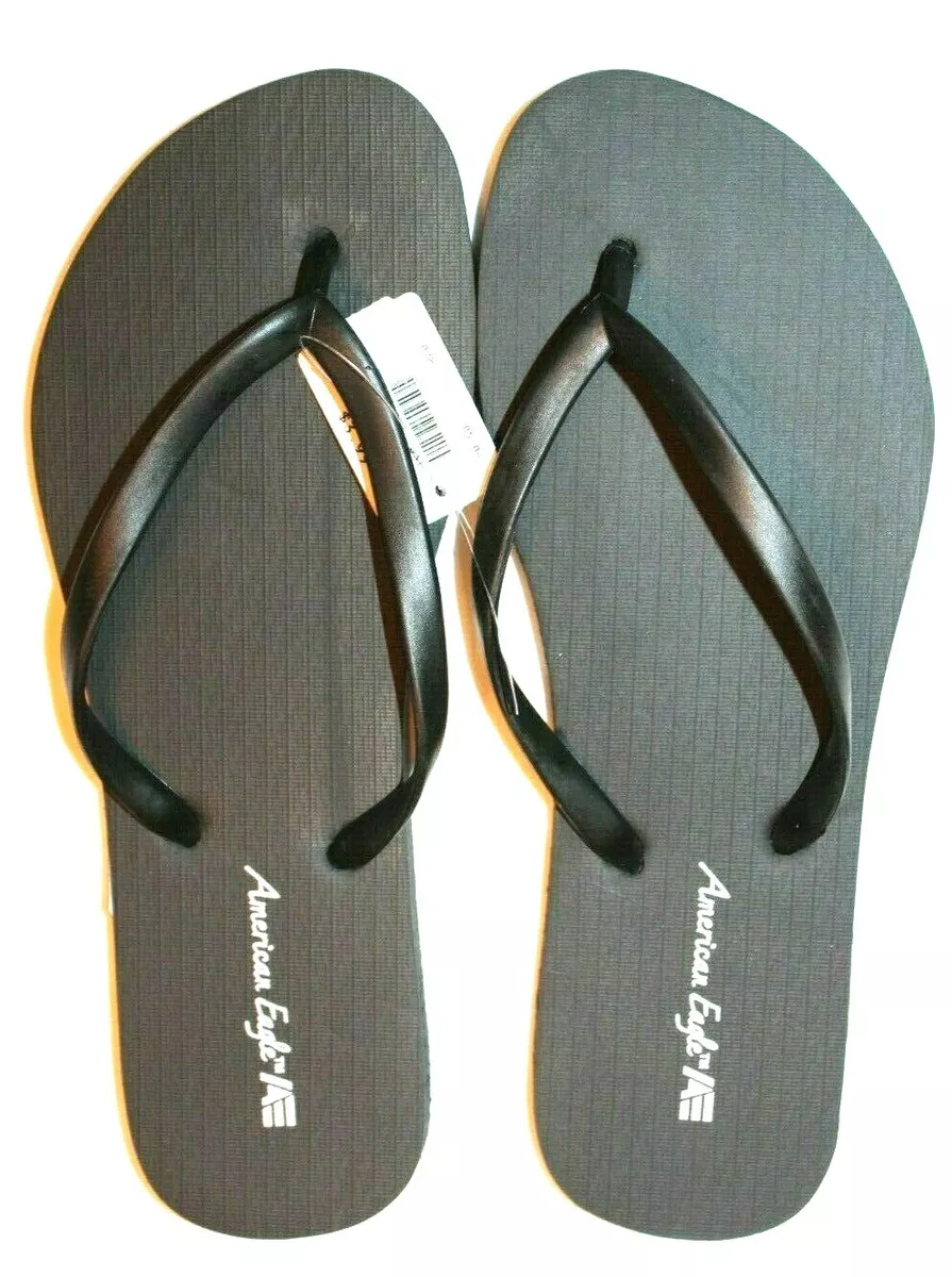 American Eagle by Payless Women s Black Flip Flops Beach Thong