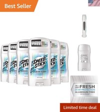 Refreshing Ocean Surf Deodorant for Men - Aluminum Free, Comfort Stick, 6 Count