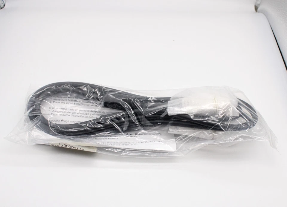 Dell 6ft 18pin 6ft DVI-M to DVI-M Black Cable Dual Ferrite 6715009011 - Image 2 of 3