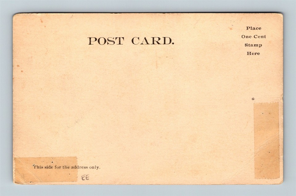 Postcard PA Reamstown Pennsylvania Trolley Street Car Stop Dirt Street