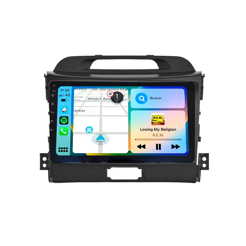 Autoradio Android 13 Kia Sportage 2010-2016 -4GB ram 64GB rom Telecamera inclusa - Immagine 2 di 4