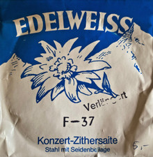 Edelweiss Harfenzither-Saite Münchner Stimmung Stahl/Rot Ton F Nr. 37 Hannabach