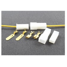 1 Way Cable / Wire Multi Plug Block Connector with crimp terminals (2 Sets)