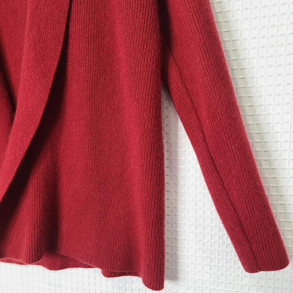 Vtg LRL Ralph Lauren Womens P/P Petite Red Open Cardigan Wool/Angora/Cashmere - Image 3 of 4