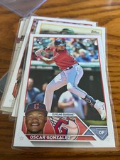 2023 Topps Series 1 Oscar Gonzalez Rookie Card RC #119 Cleveland Guardians