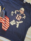 Vintage TOM BRADY New England Patriots #12 T-Shirt XL VTG NFL Silhouette Uniform