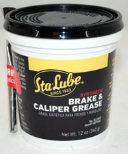 Sta Lube Synthetic Brake and Caliper Grease 12 oz Tub with Brush SL3303 CRC
