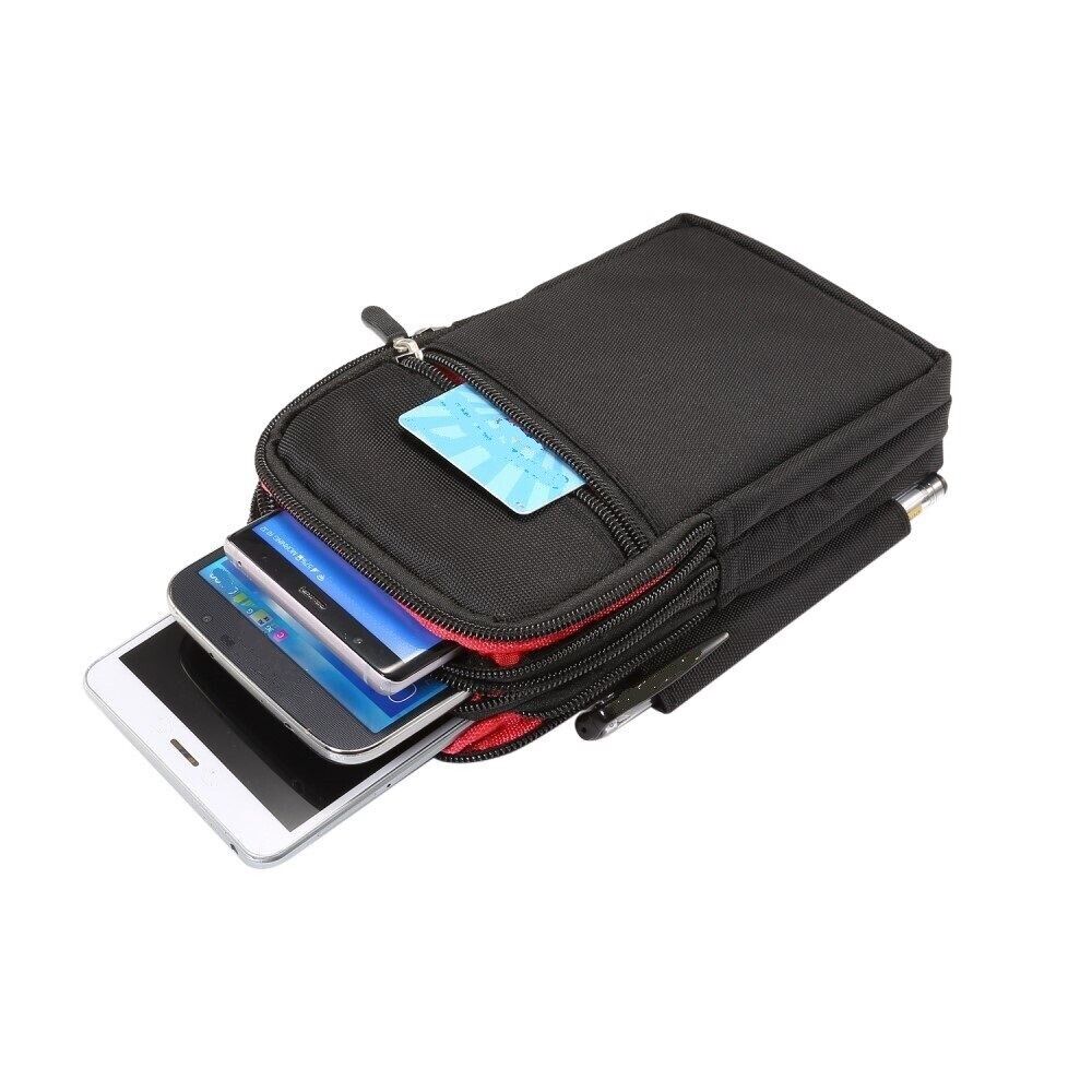 Funda 4 bolsa multifuncional a rayas verticales para Infinix Hot 10 (2020)...