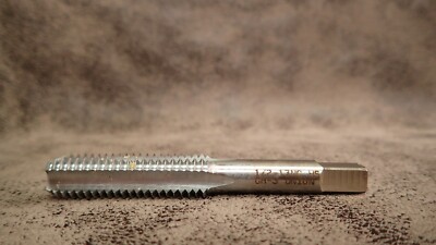(1) UB 10-10088, 1/2-13 UNC 4FL H3 CHROME PLUG STR FL HAND TAP (BN191)