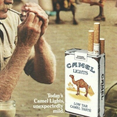 Camel Lights Cigarettes Ad, Camel Lights Ad, Camel Lights Cigarette Ad,  Camel Ad