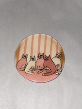 Vintage Hair Clip / Barette with Cats Design