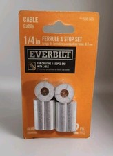 Everbilt Cable Ferrule  Stop Set 1/4" New  566 505 