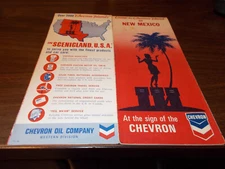 1969 Chevron New Mexico Vintage Road Map