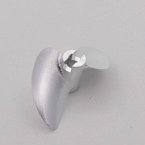 Eje de 4 mm 2 palas hélice de metal de aluminio 30 mm-45 mm para motor de barco de carreras de radiocontrol - Imagen 8 de 9