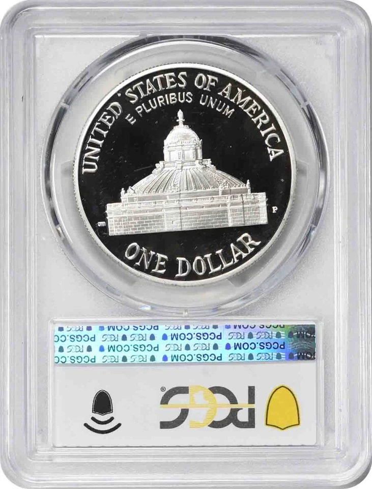 2000-P Library of Congress Silver Commemorative Dollar PR70DCAM PCGS Proof 70 DC - Image 2 of 2