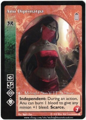 Anu Diptinatpa Nagaraja Heirs to the Blood 2018 BCP V:TES VTES Vampire CCG