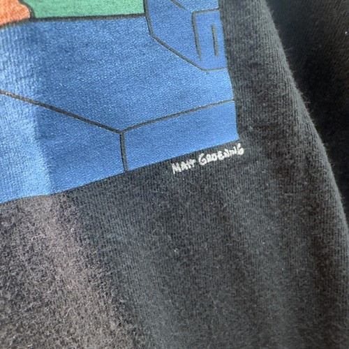The Simpsons Classic Family Portrait Retro Style Unisex T-Shirt Size L Black - Picture 4 of 8