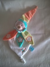 DOUDOU PLAT OURS BLANC VERT