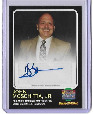 John Moschitta JR 2013 Topps Wacky Packages Microbe Machines Auto Card Autograph - Image 1 of 2