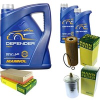 Mann Inspektionspaket 7L Mannol Defender 10W-40 FüR Mercedes E-Klasse Saloon