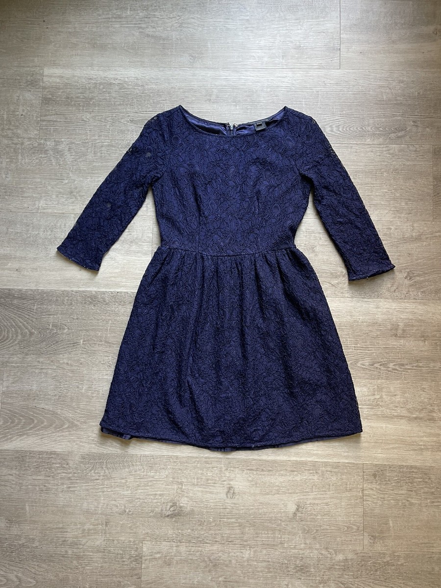 french connection blue lace dress French Connection Lace Dress Size 0