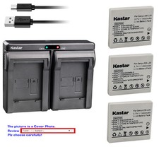 Kastar Battery Dual USB Charger for Sanyo DB-L20  Xacti VPC-CA9EXG-B DMX-C6S