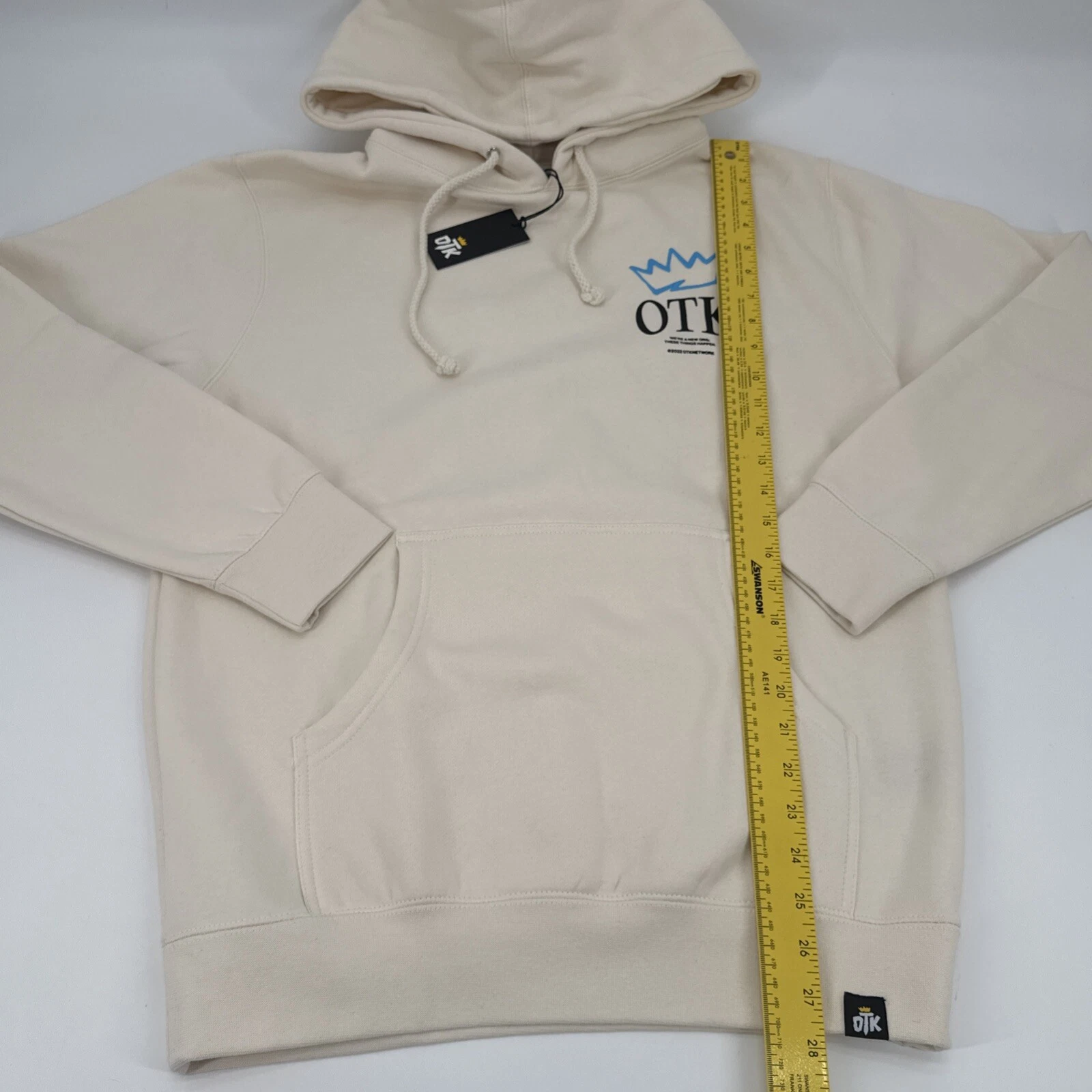 OFF WHITE Felpa con cappuccio nuova con etichette rara OTK Network INC One True King collezione primavera 2022 taglia small